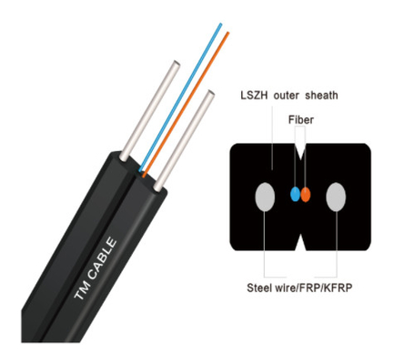 GJXFH GJYXCH GJYXFCH Indoor Armored Fiber Optic Cable G657a Drop Cable For Ftth