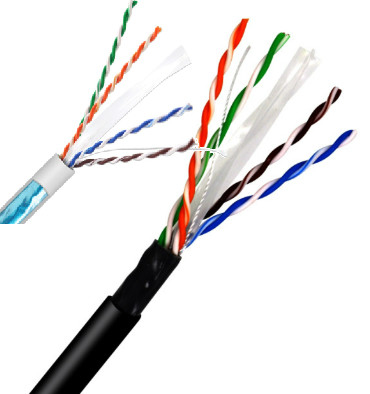 8 núcleos vestem o revestimento direto do enterro Cat6 1000ft LSZH da resistência